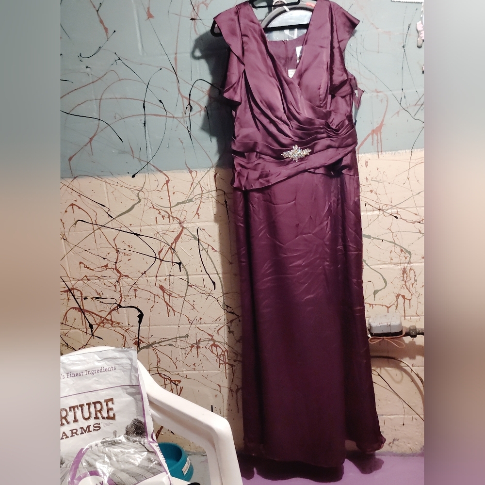 Val Stefani Deep Purple Maxi Dress